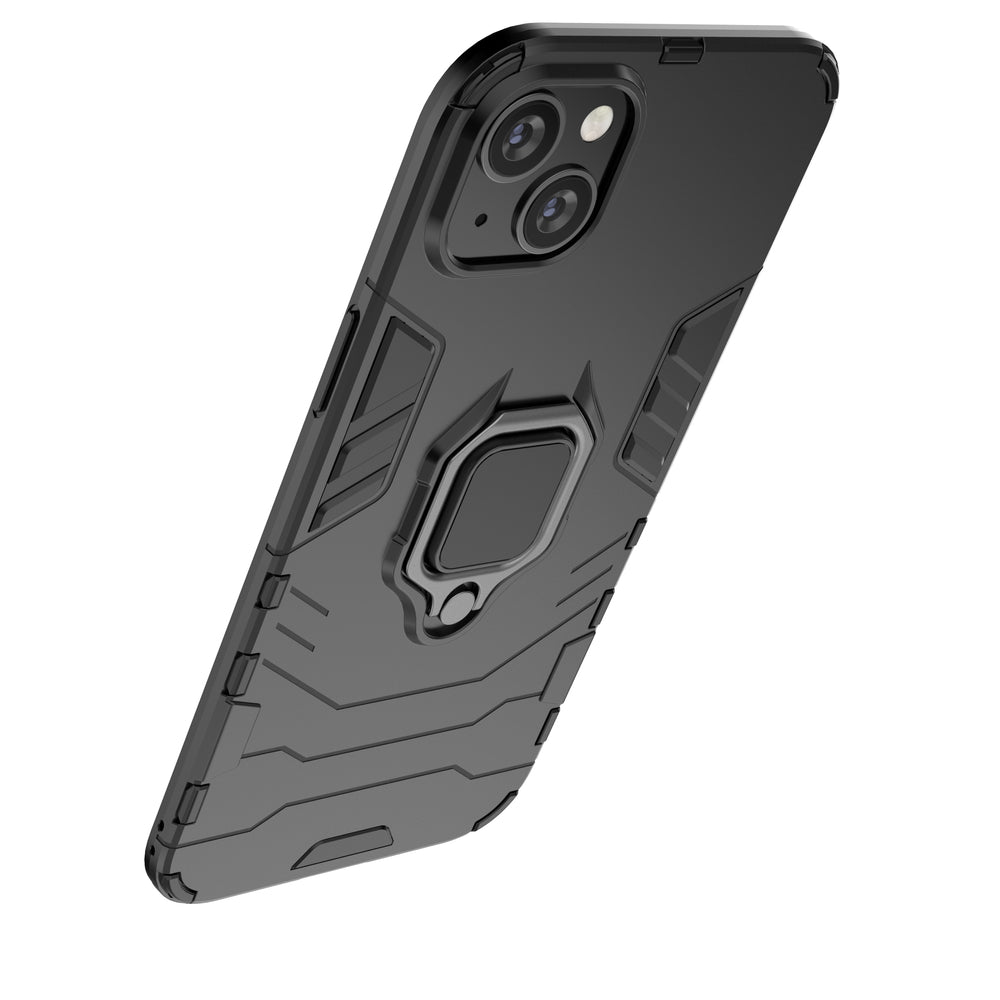 Ring Armor Case for iPhone 14 Pro pansret cover magnetisk holder ring sort