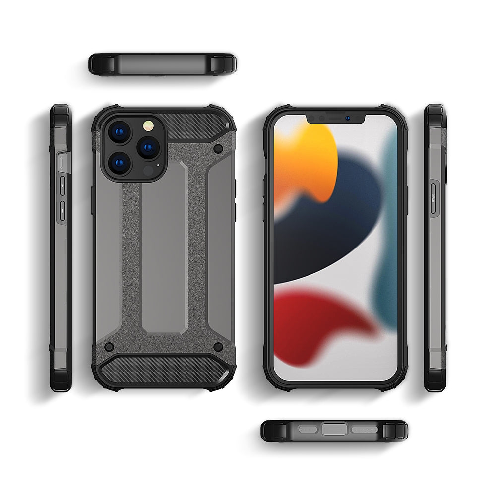Hybrid Armor case til iPhone 14 Pro Max pansret hybrid cover blå