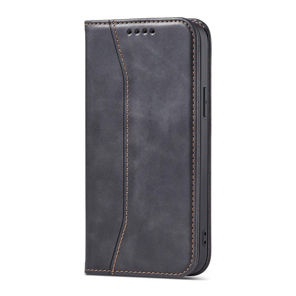 Magnet Fancy Case Case til iPhone 14 Plus flip cover tegnebog stativ sort