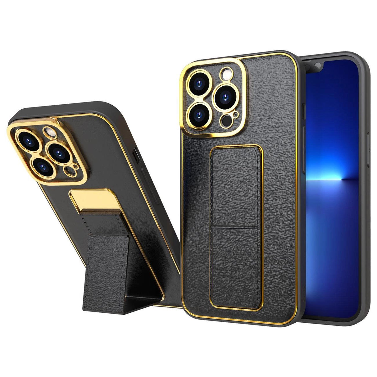 Ny Kickstand Case til Samsung Galaxy A13 med stativ sort