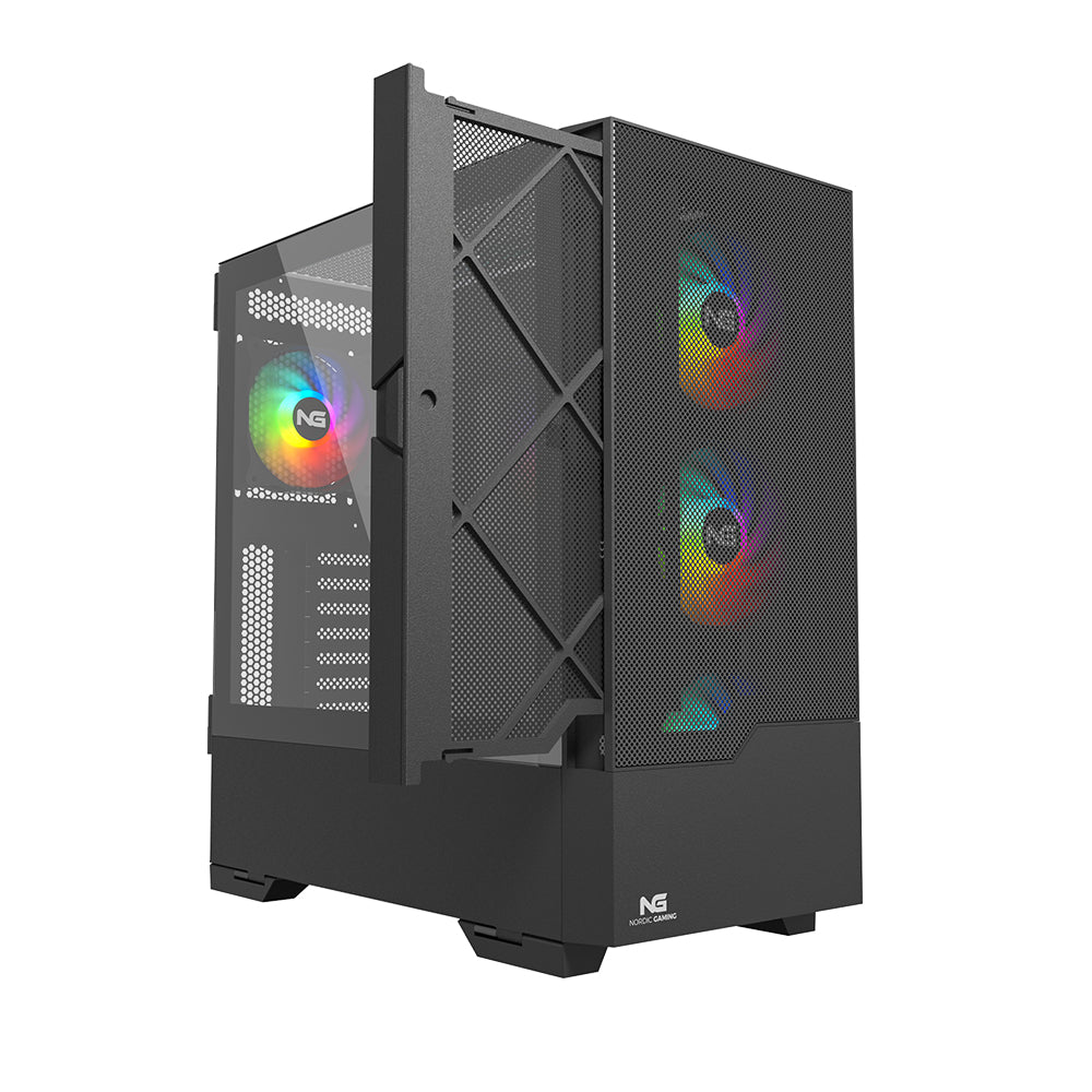 Nordic Gaming Munin RGB Tower ATX Sort