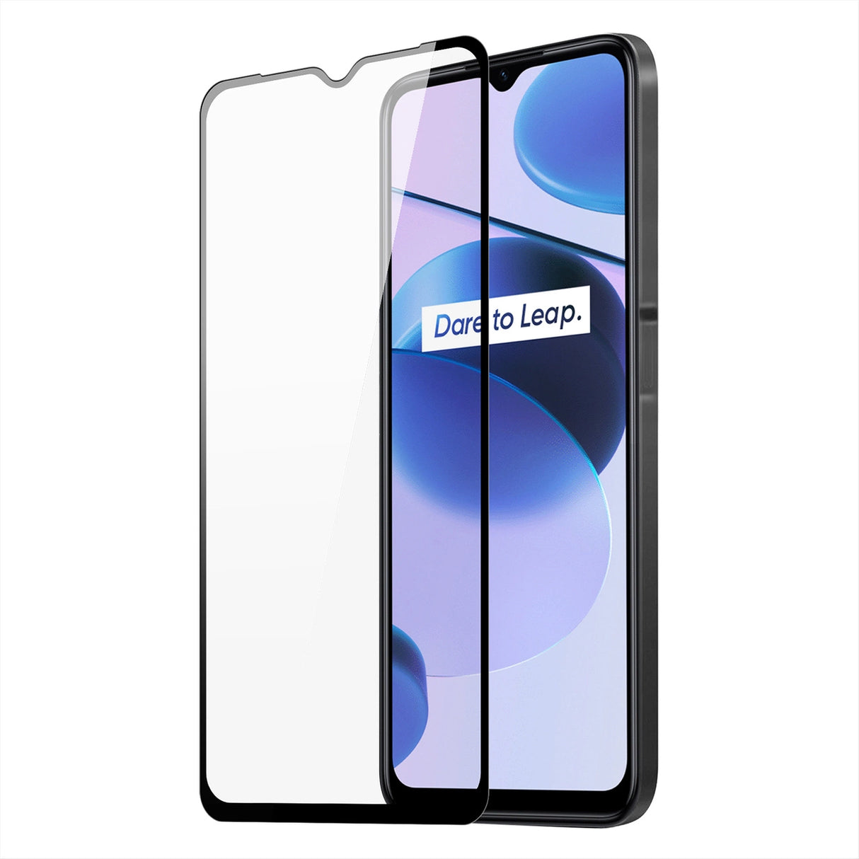 Dux Ducis 9D hærdet glas fuld skærm 9H hærdet glas med ramme Realme C35 sort (case friendly)
