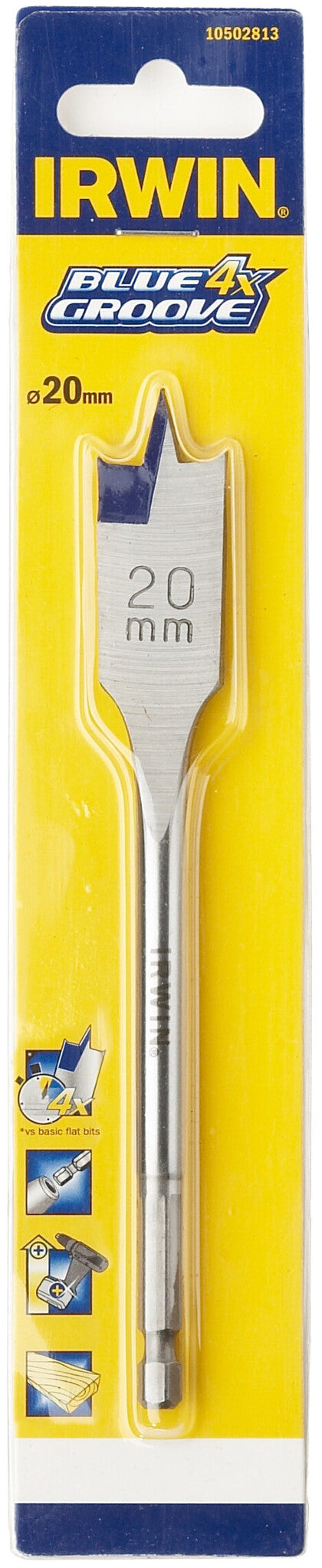IRWIN 10502815 borehoved Spade borehoved