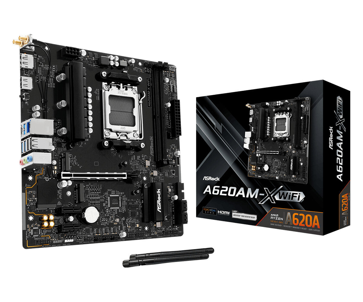 Pagrindine plokste ASRock A620AM-X WiFi AM5 mATX HDMI/DP DDR5