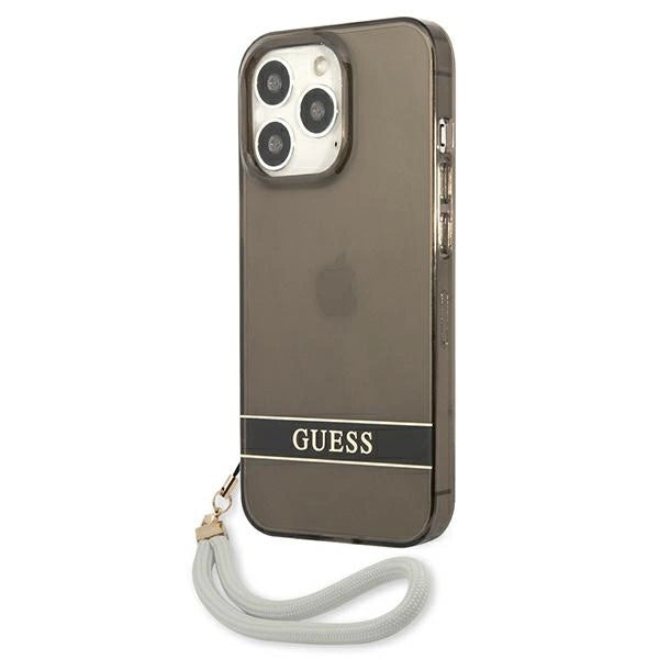Guess GUHCP13LHTSGSK iPhone 13 Pro / 13 6.1" black/black hardcase Translucent Stap