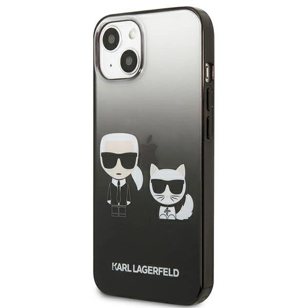Karl Lagerfeld Gradient Ikonik Karl&Choupette Case for iPhone 13 mini - Black