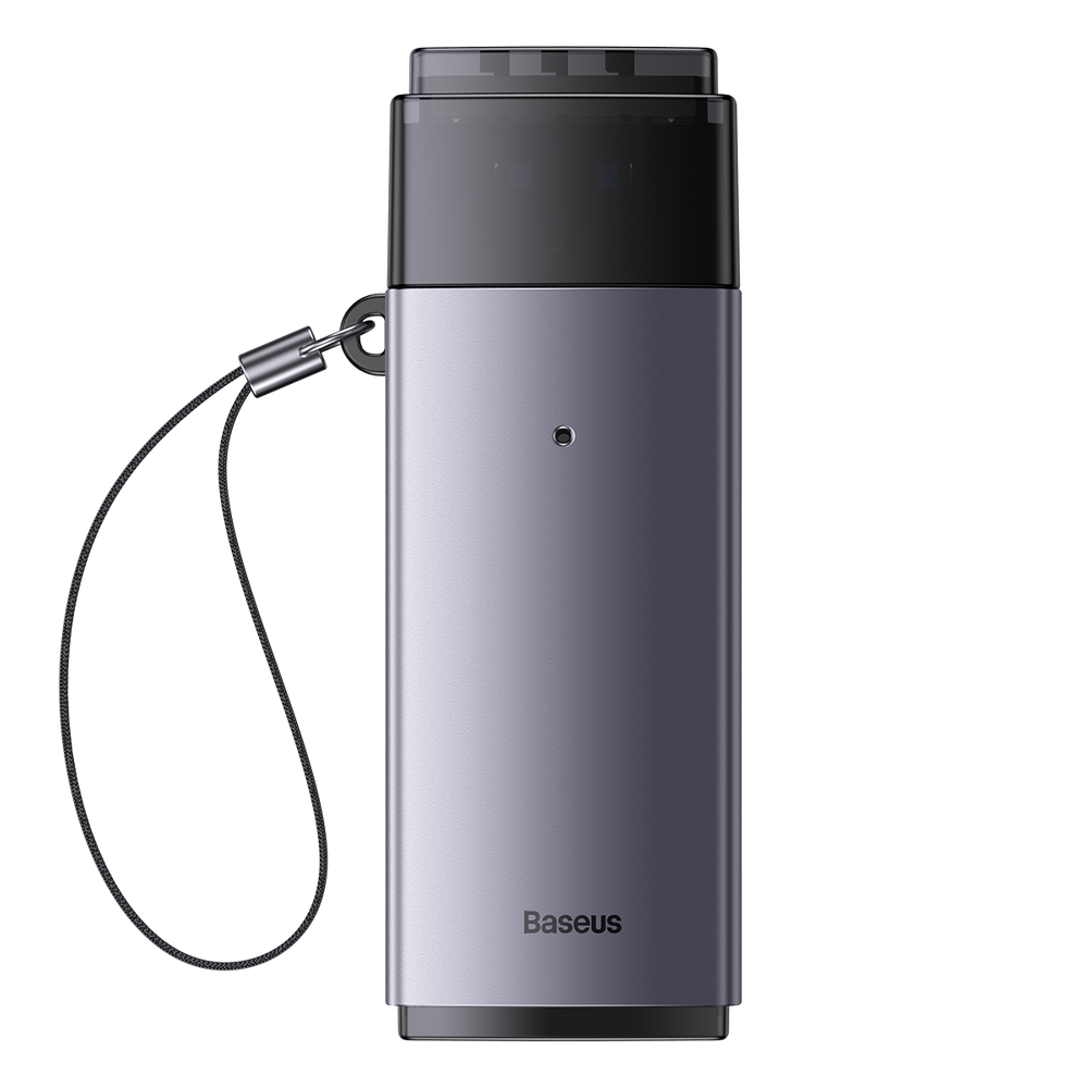 Baseus Lite Series adapter SD / TF USB kortlæser grå (WKQX060013)