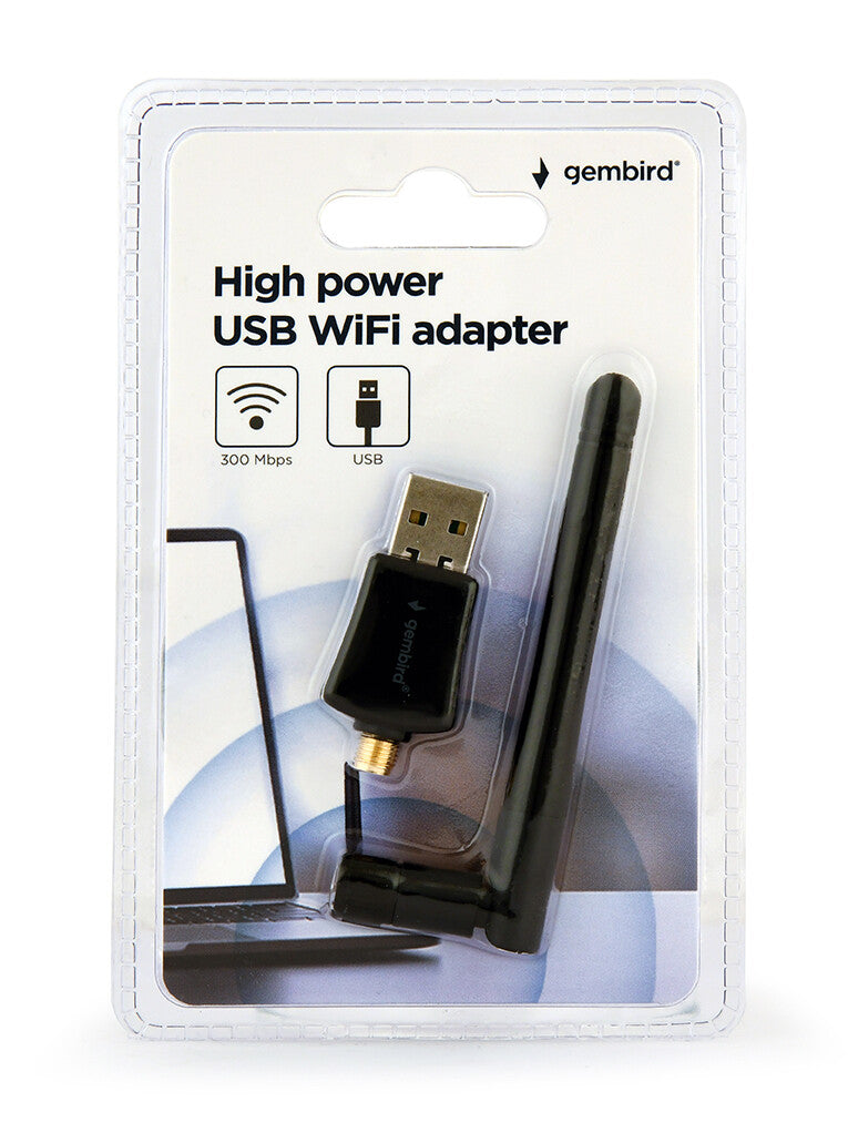 Gembird WNP-UA300P-02 netværkskort WLAN 300 Mbit/s