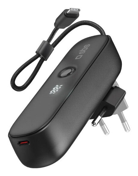 SBS TETRBB5000PD20 powerbank Lithium-Ion (Li-Ion) 5000 mAh Sort