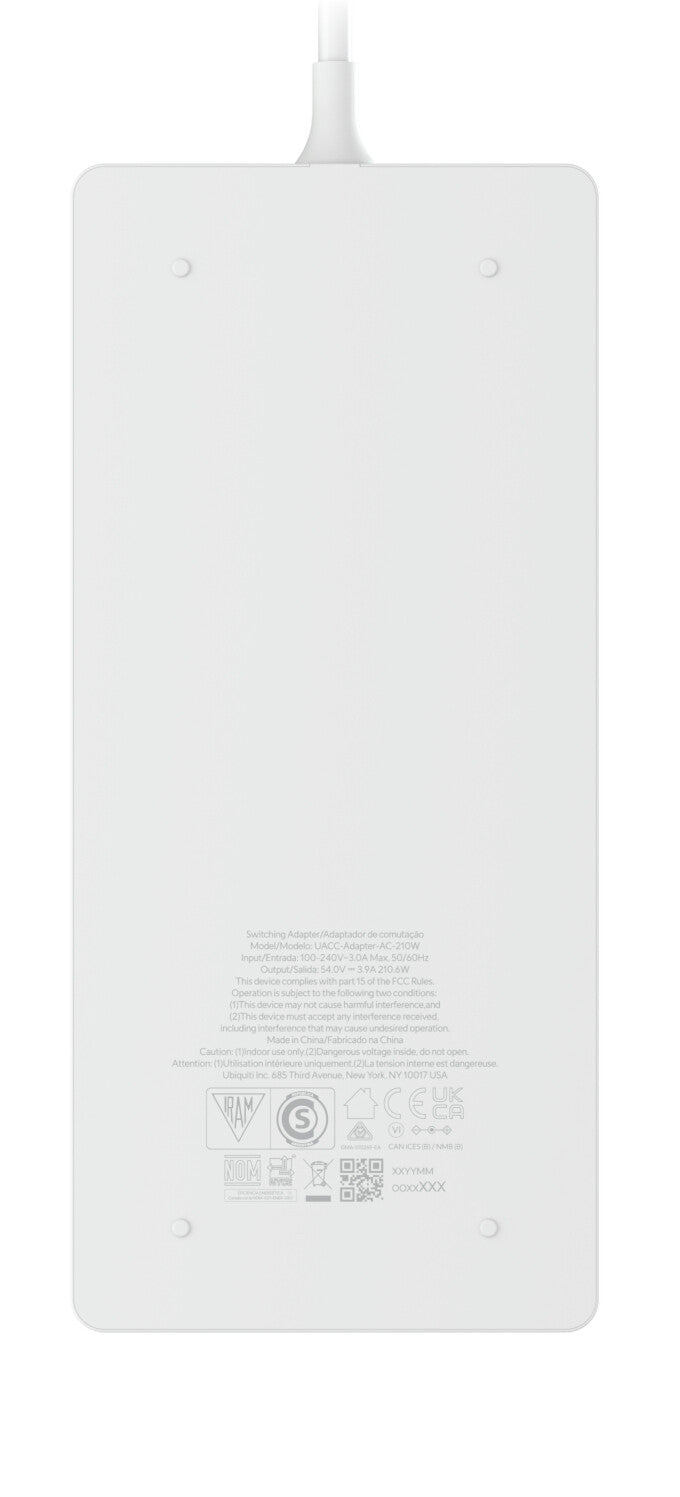 Ubiquiti UACC-Adapter-AC-210W strømadapter og vekselret Indendørs Hvid
