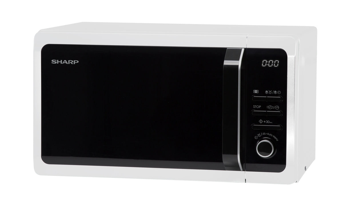 Sharp Home Appliances R-243W mikrobølgeovn Hvid Solo mikroovn Bordplade 20 L 800 W