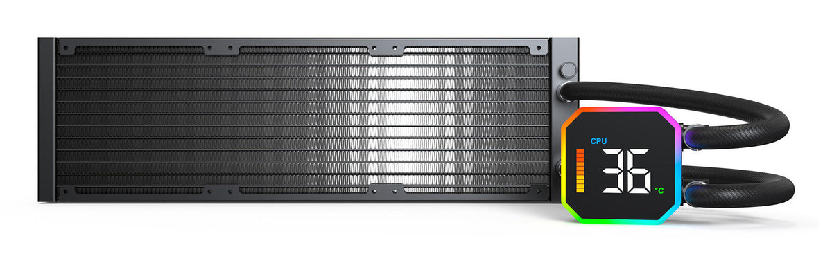 Montech HyperFlow Digital 360 Processor Alt-i-en væskekøler 12 cm Sort 1 stk