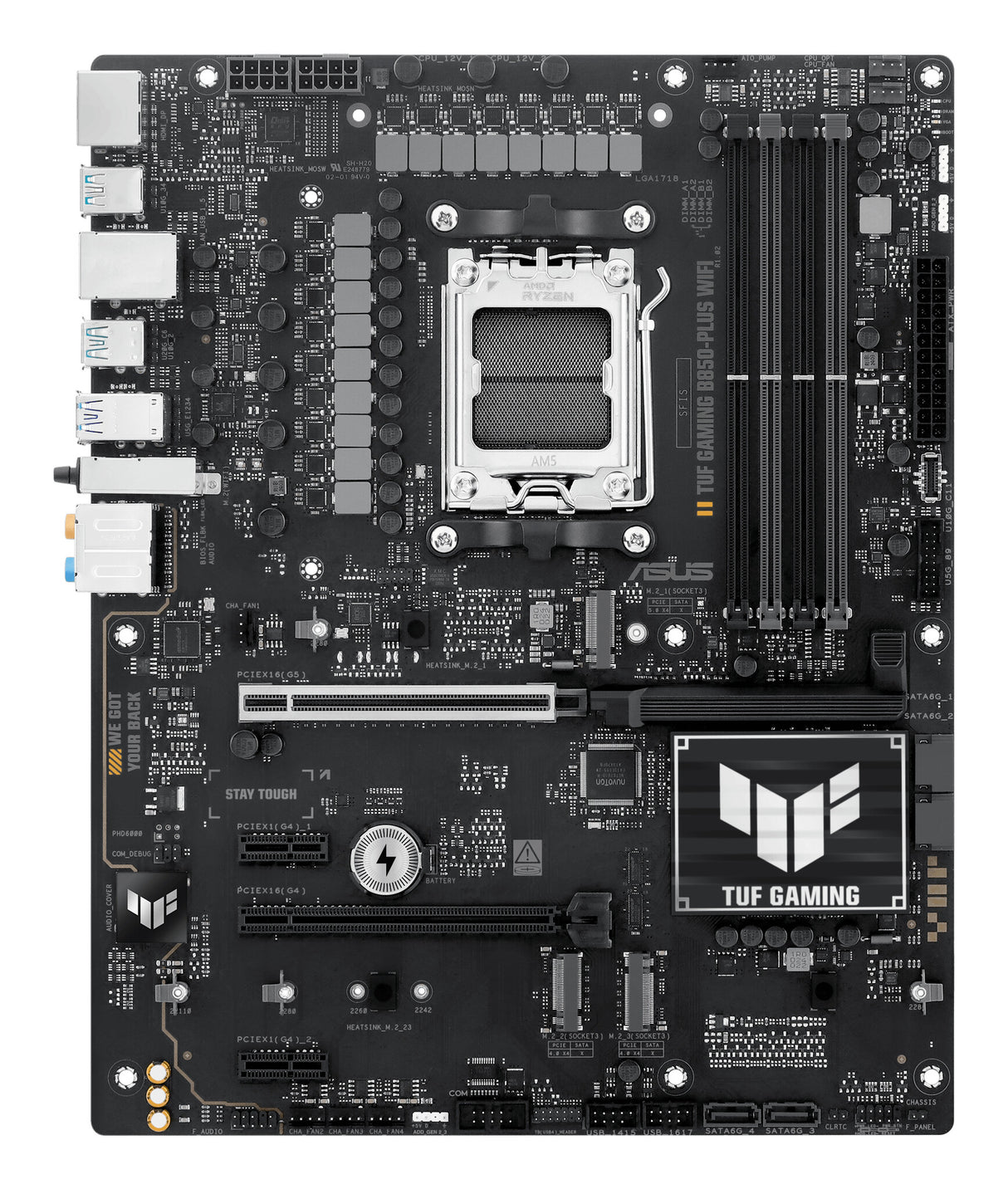 ASUS TUF GAMING B850-PLUS WIFI AMD B850 Sokkel AM5 ATX