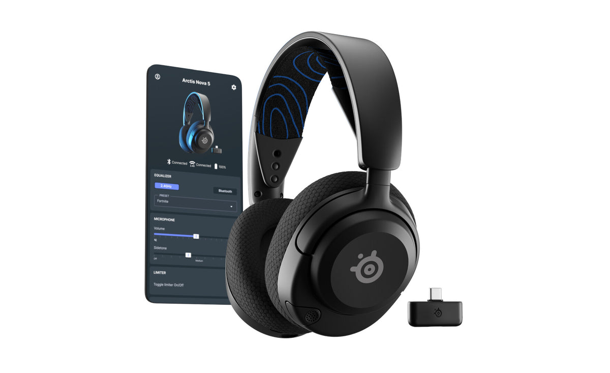 SteelSeries Arctis Nova 5P Trådløs Høretelefoner Sort