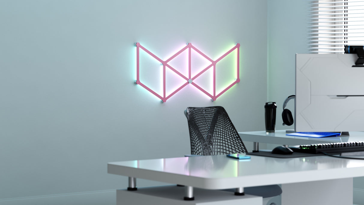 Nanoleaf Lines Skin Pink Matte 9pcs