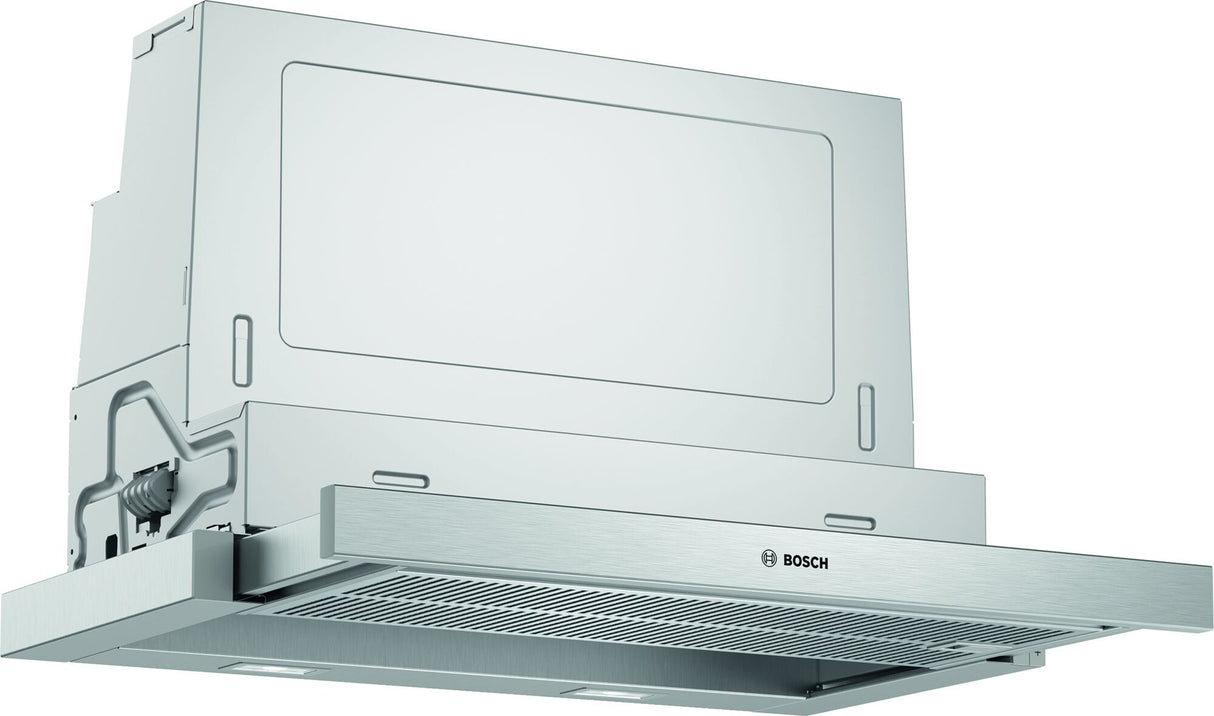 Bosch Serie 4 DFS067A51 emhætte Semi indbygget (træk ud) Metallic, Sølv 727,7 m³/t
