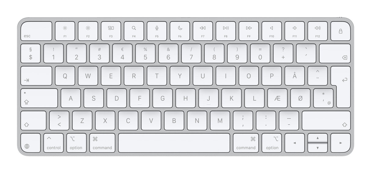 Apple Magic tastatur Universel USB + Bluetooth QZERTY Dansk Hvid