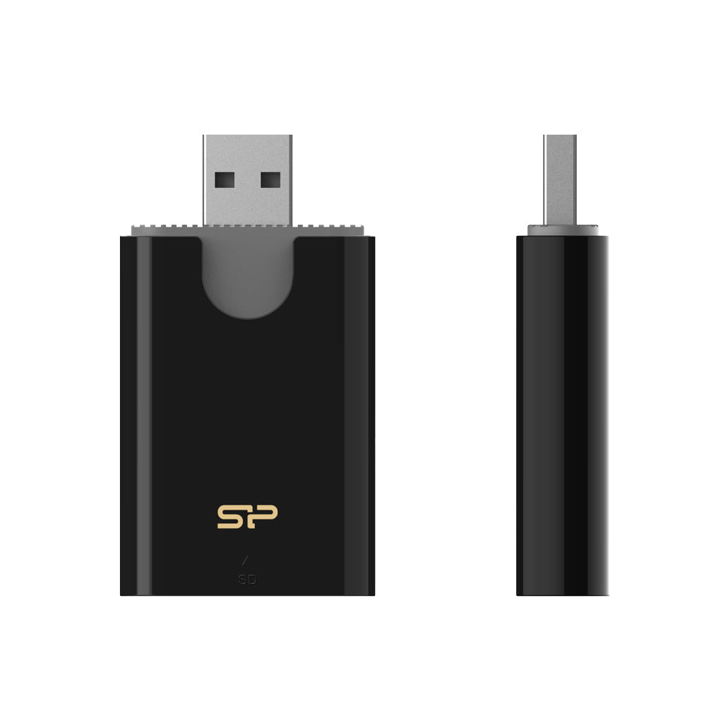 Silicon Power Combo kortlæser USB 3.2 Gen 1 (3.1 Gen 1) Type-A Sort