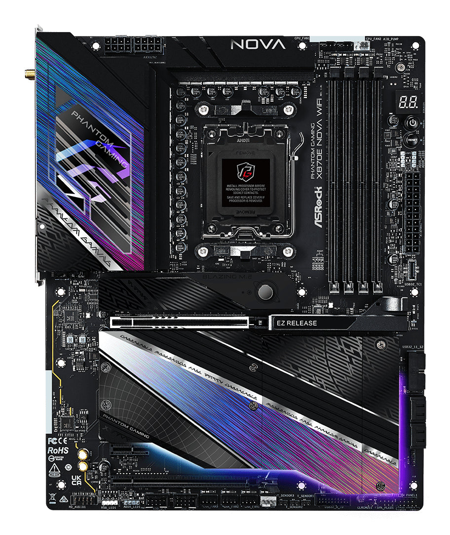 ASRock Phantom Gaming X870E NOVA WiFi ATX Socket AM5 AMD X870E