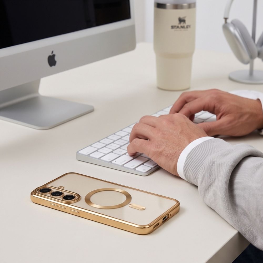 Tech Protect Magflex Magsafe Galaxy S26 Fe Shiny Gold