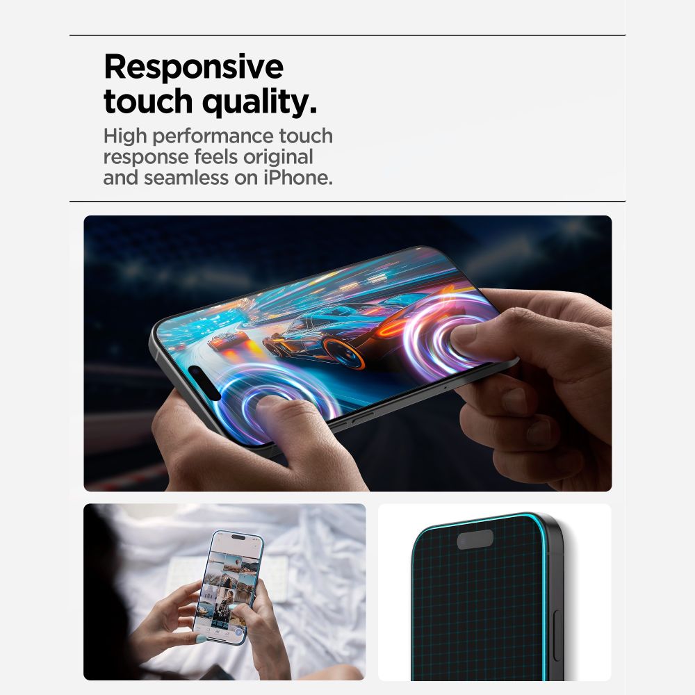 Hærdet Glas Spigen Alm Glas.Tr Slim 3 Pack Iphone 17 Pro / 18 Pro Clear