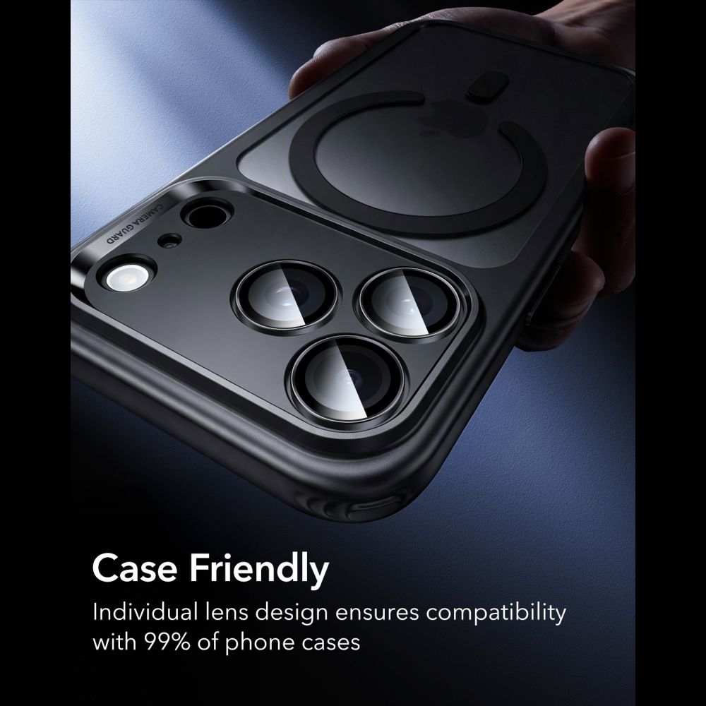 Kamera Beskyttelse Na Aparat Esr Armorite Camera Protector 2 Pack Iphone 18 Pro / 18 Pro Max Black