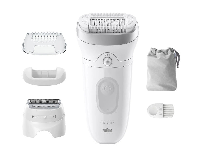 Braun Silk-épil 7 7-041 Grå, Hvid