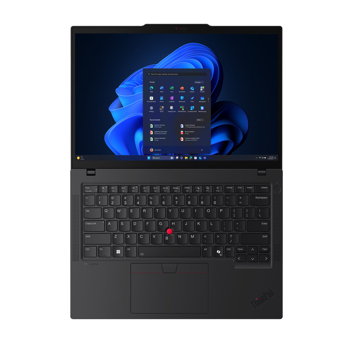 Lenovo ThinkPad T14 Gen 6 (Intel) Copilot+ PC Intel Core Ultra 7 258V Laptop 35,6 cm (14") WUXGA 32 GB LPDDR5x-SDRAM 512 GB SSD Wi-Fi 7 (802.11be) Windows 11 Pro Engelsk Sort