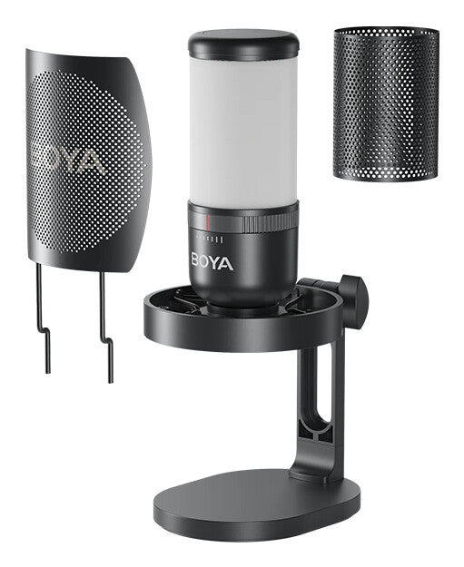 BOYA K3 Sort, Blå Podcast-mikrofon