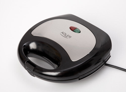 Adler AD 3015 sandwichtoaster 750 W Sort, Sølv