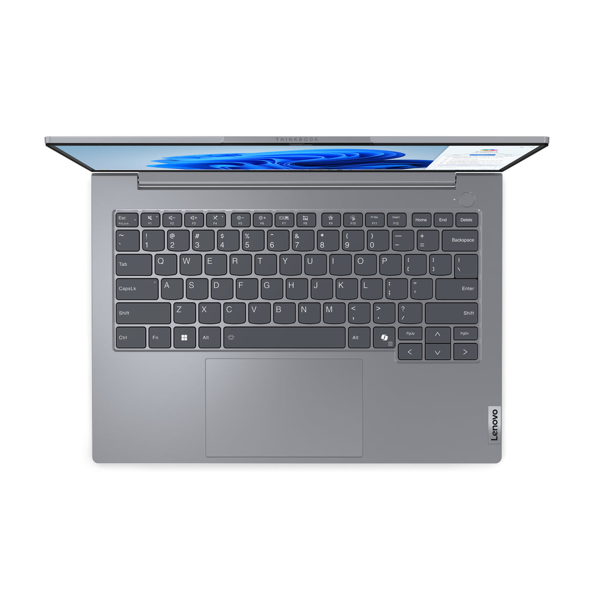 Lenovo ThinkBook 14 G7 ARP AMD Ryzen™ 5 7535HS Laptop 35,6 cm (14") WUXGA 16 GB DDR5-SDRAM 256 GB SSD Wi-Fi 6E (802.11ax) Windows 11 Pro Engelsk Grå