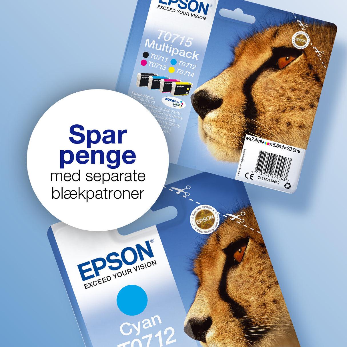 Epson Singlepack Magenta T0713 DURABrite Ultra Ink