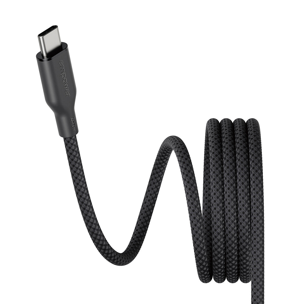 PanzerGlass empower™ by ® Magnetic 240W USB-C to USB-C Kabel | USB 2.0 | 1.5M | Space Black