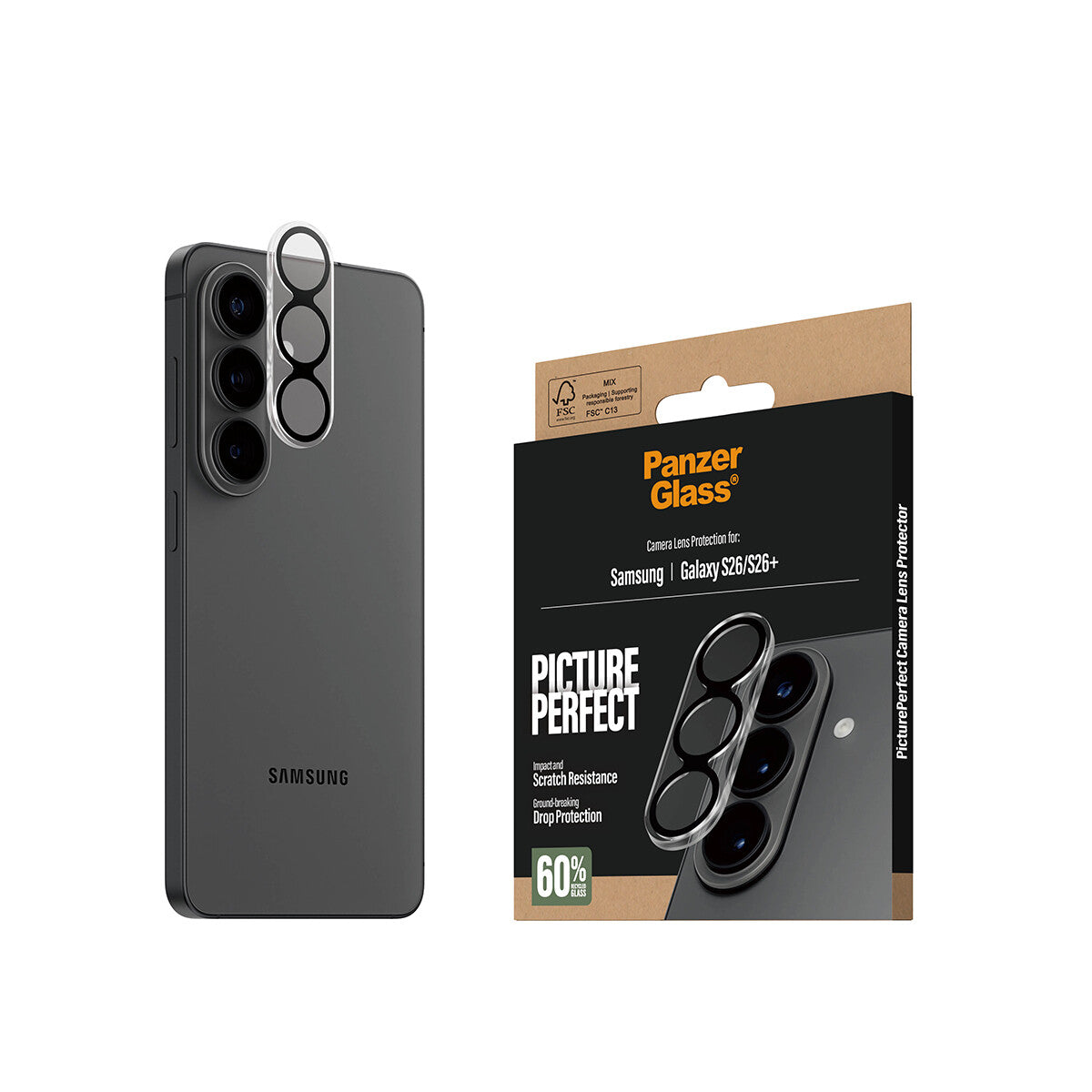 PanzerGlass ® PicturePerfect Kameralinsebeskytter Samsung Galaxy S26 | S26+