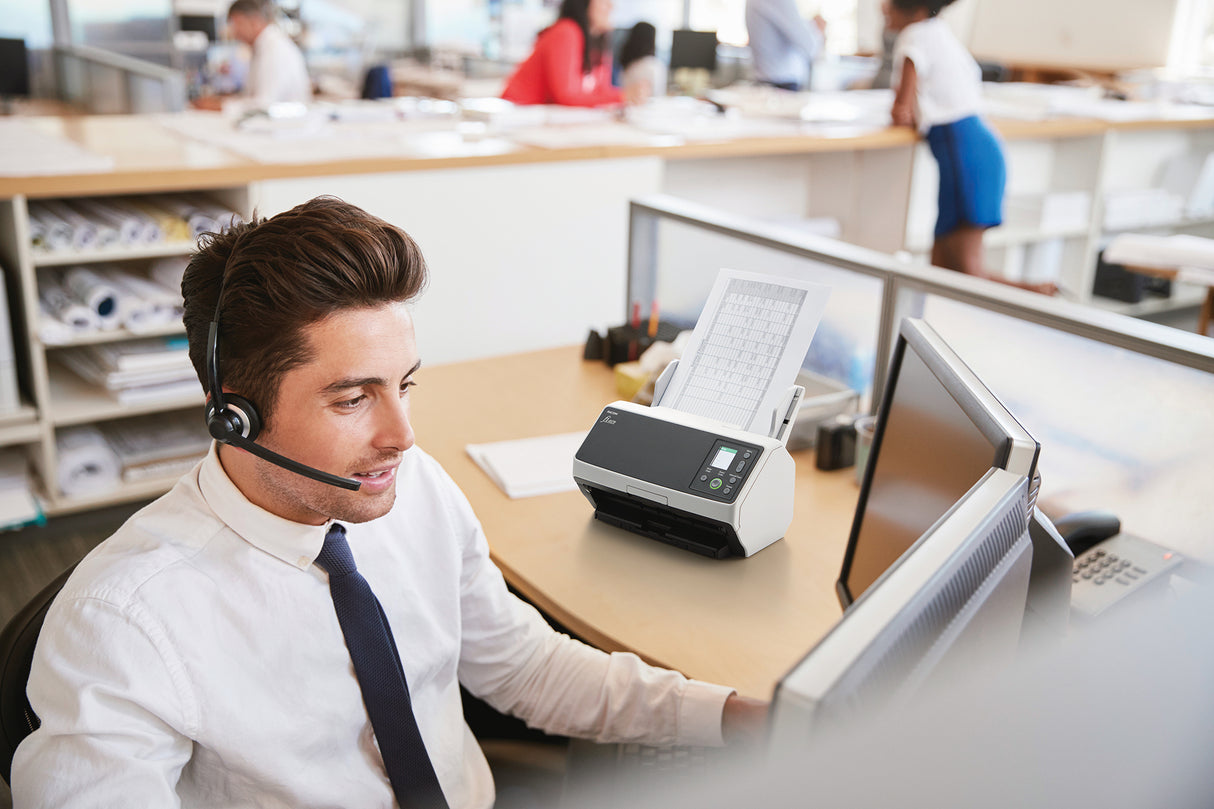 Ricoh fi-8170 ADF + manuel indføringsscanner 600 x 600 dpi A4 Sort, Grå