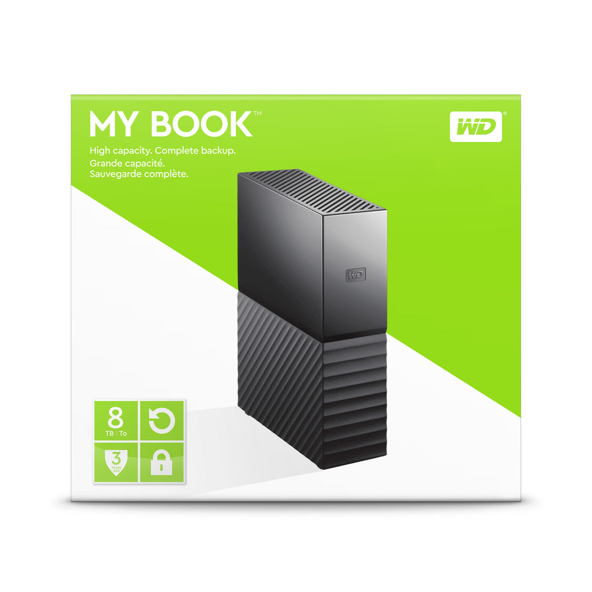 WD My Book Harddisk WDBBGB0080HBK 8TB USB 3.0
