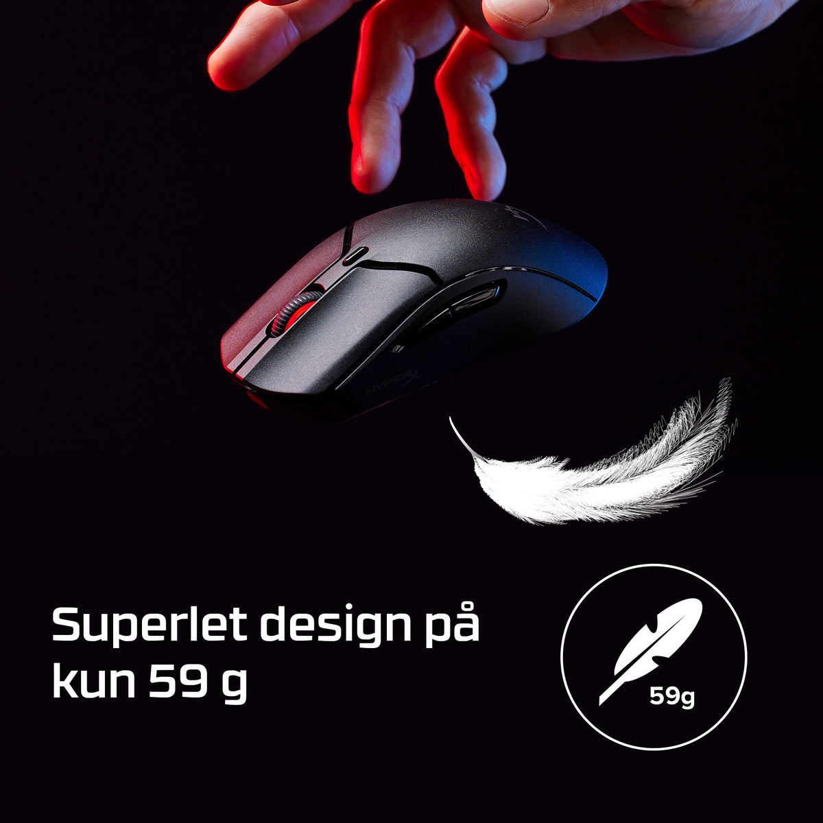 HyperX Pulsefire Haste 2 Mini - Wireless Gaming Mouse (Black)
