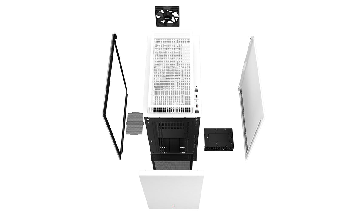 DeepCool CH510 WH Tower Udvidet ATX Hvid