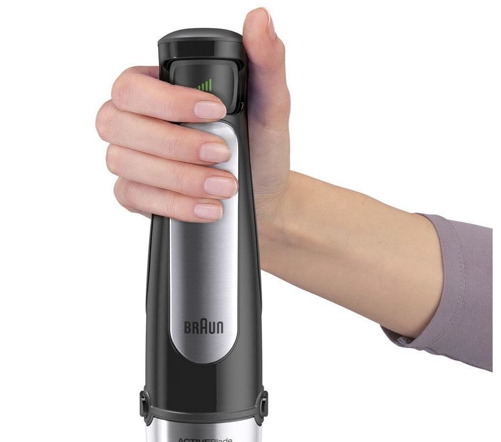Braun MQ 7000X 0,6 L Nedsænkning blender 1000 W Sort, Satin stål