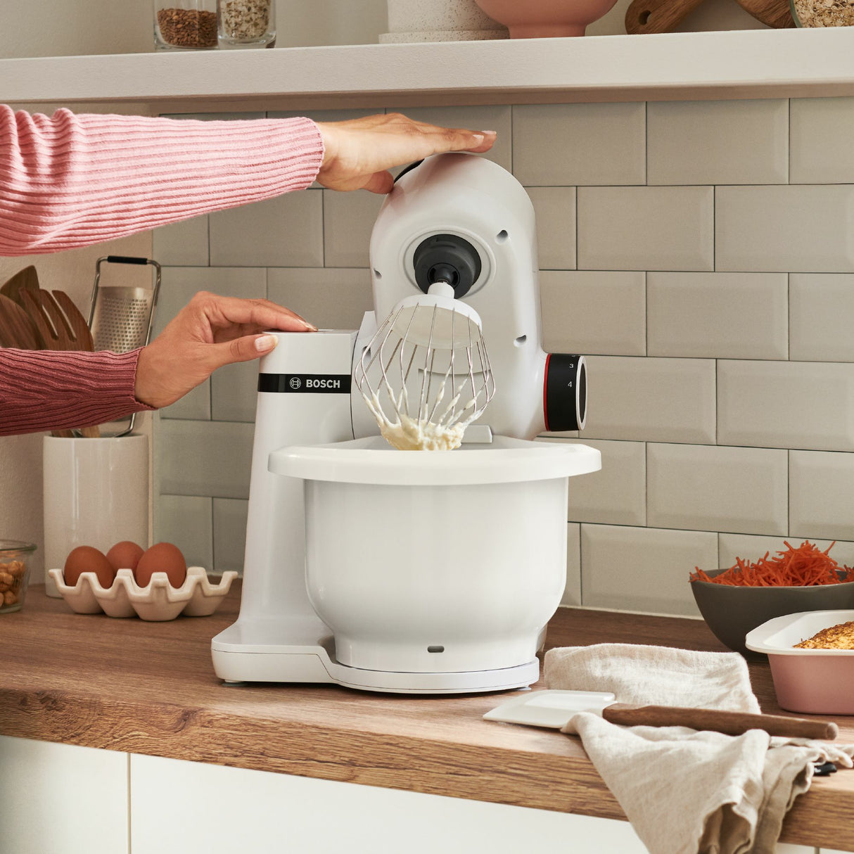 Bosch Serie 2 MUMS2AW00 foodprocessor 700 W 3,8 L Hvid