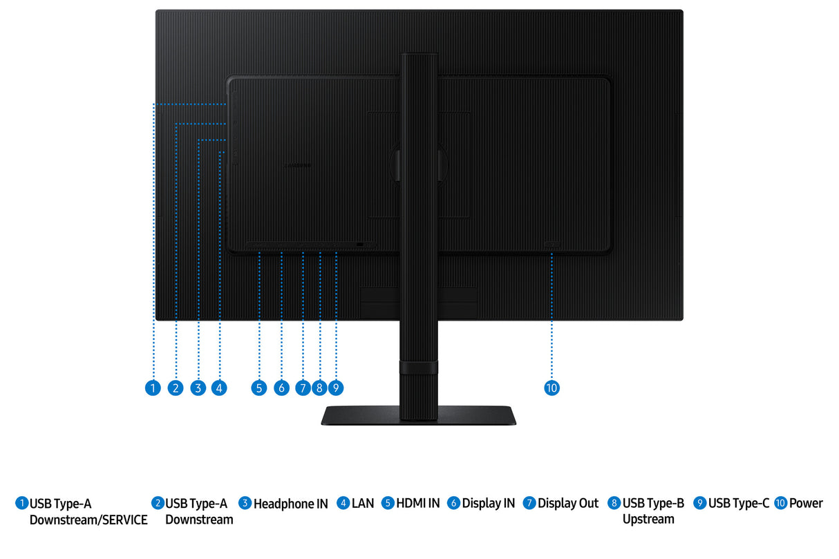 Samsung S60UD computerskærm 68,6 cm (27") 2560 x 1440 pixel Quad HD LCD Sort