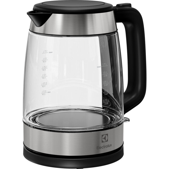 Electrolux E4GK1-4GB elkedel 1,7 L 2200 W Sort, Rustfrit stål, Transparent