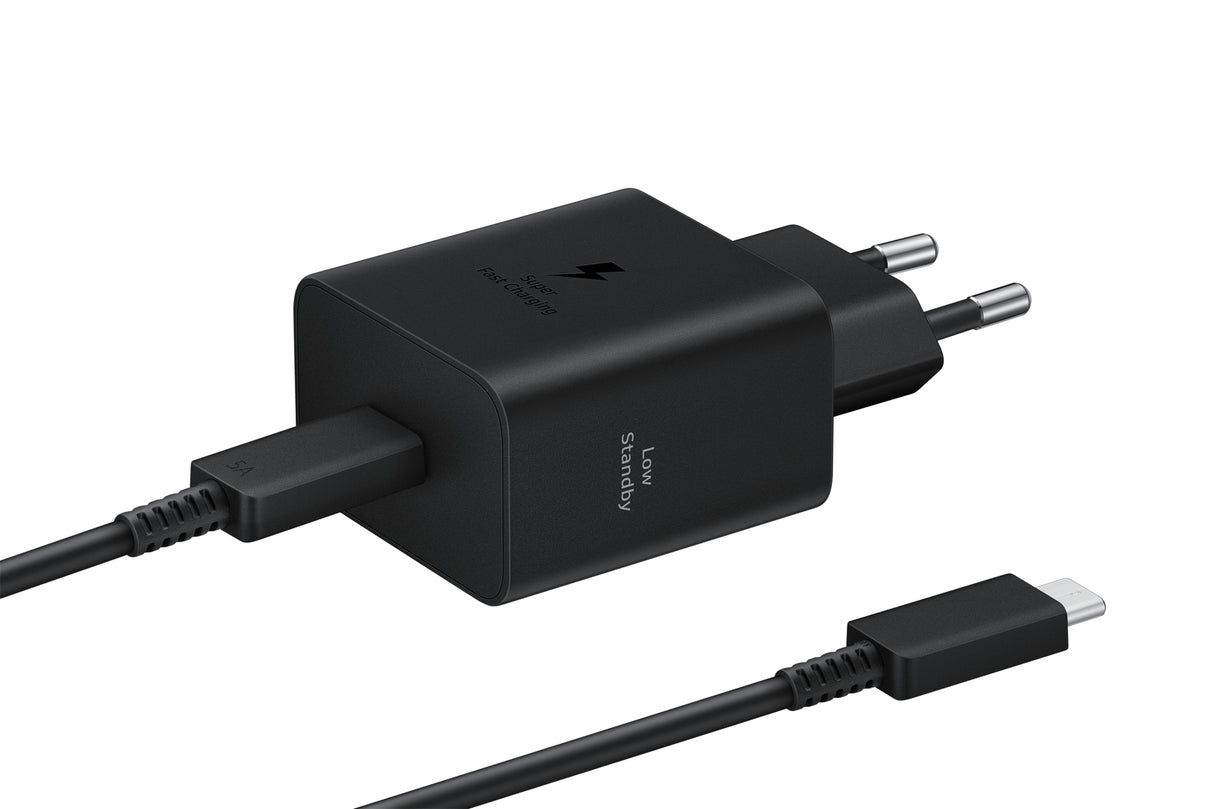 Samsung Wall Charger 45W, 4.05A, 1 x USB-C, with USB-C Cable, Black