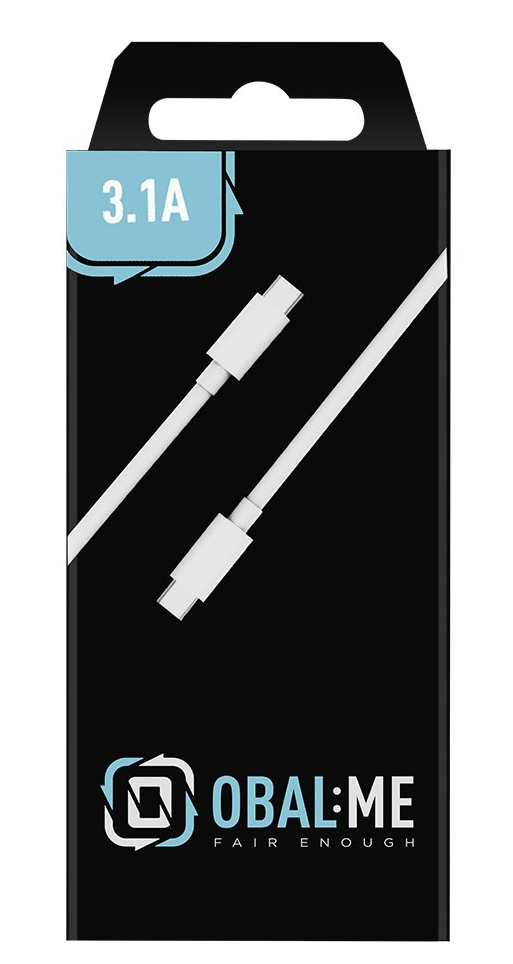 OBAL:ME Fast Charge USB-C/USB-C Cable 1m - White