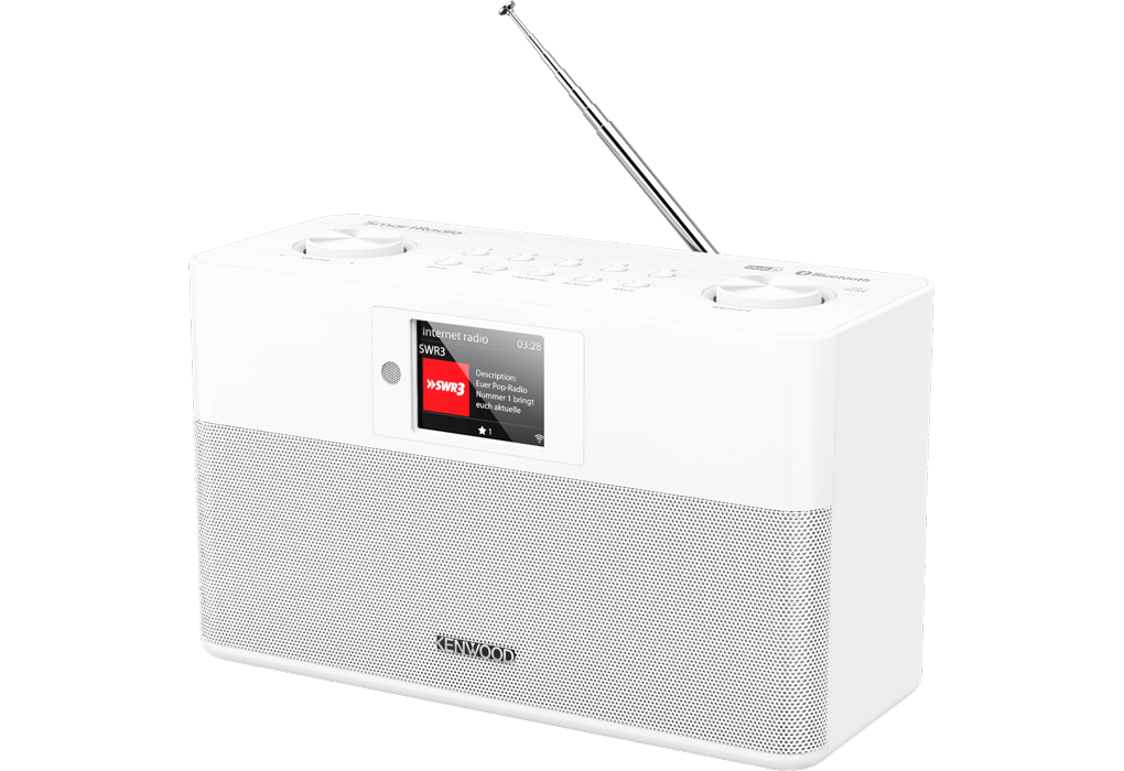 Kenwood CR-ST100S-W kompakt DAB+/internet radio - HVID