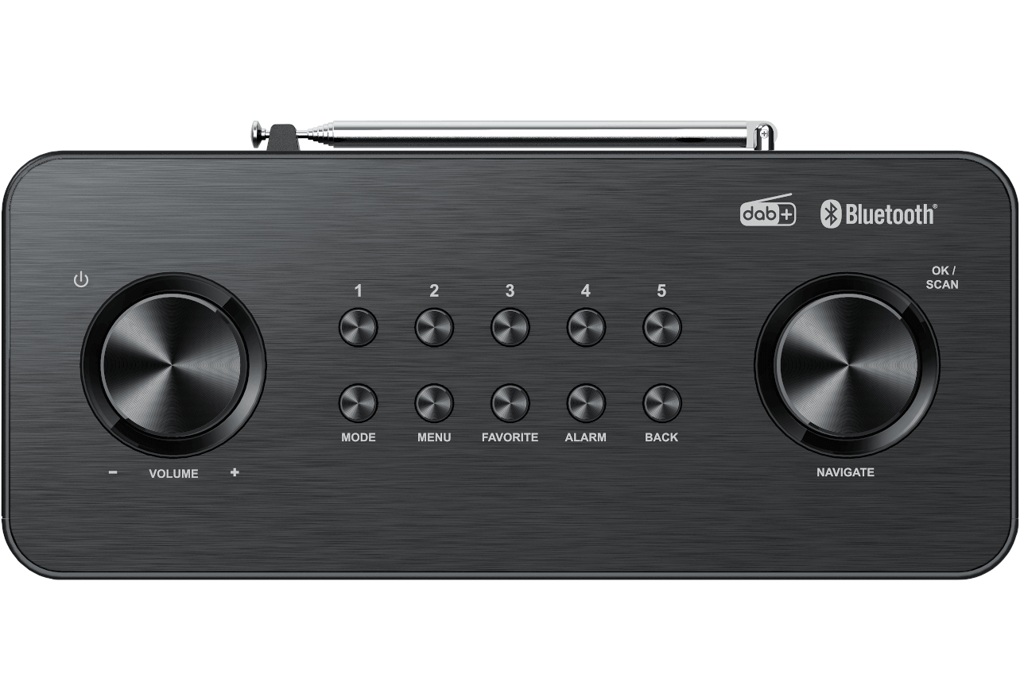 Kenwood CR-ST80DAB-B kompakt radio - SORT