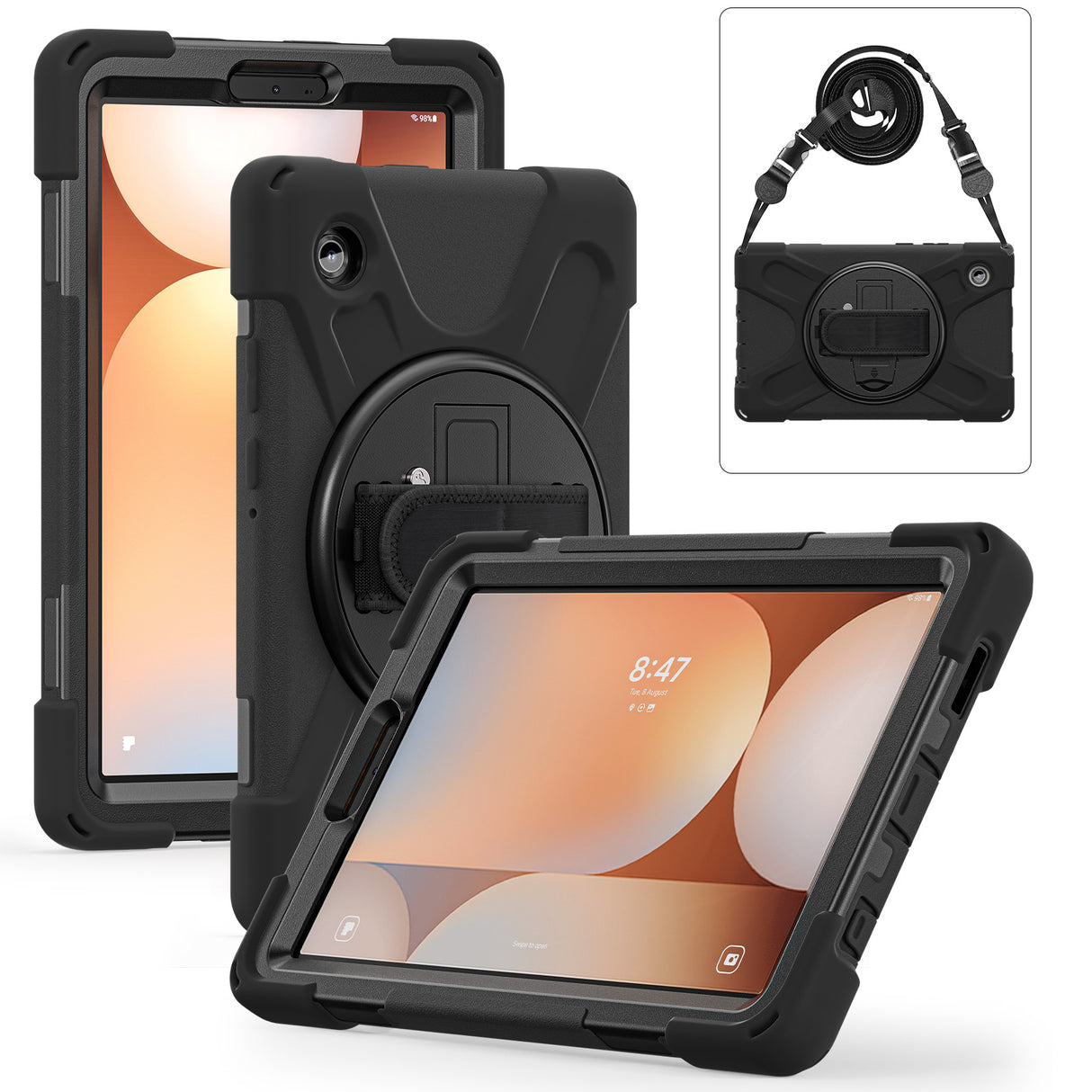 DK Protective Cover incl. handle & Strap without front screen, cover for Samsung Tab A11+