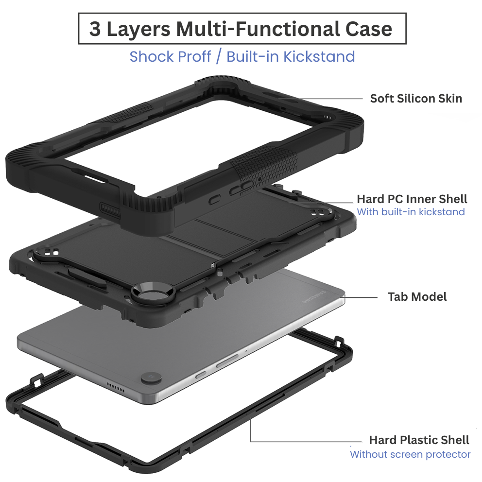 DK Rugged Cover for Samsung Galaxy Tab S9 / S9FE / S10FE