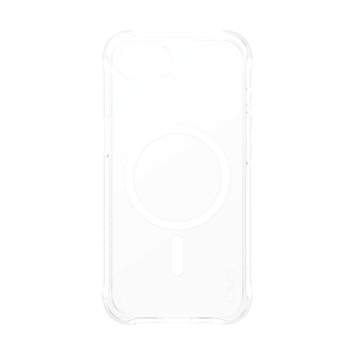 CARE by PanzerGlass Samba Case Transparent w. White Qi Compatible iPhone 17e | 16e