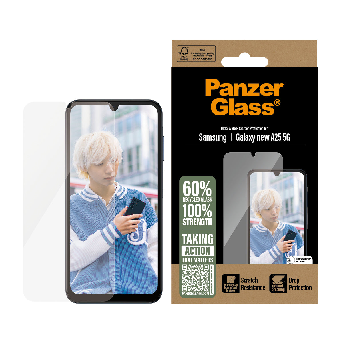 PanzerGlass Screen Protector Samsung Galaxy A26 5G - Ultra-Wide Fit
